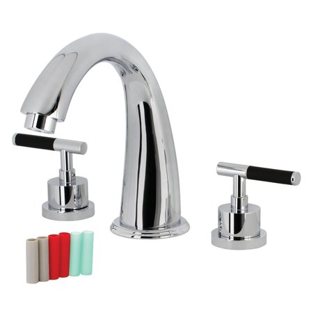 KINGSTON BRASS KS2361CKL Two-Handle Roman Tub Faucet, Polished Chrome KS2361CKL